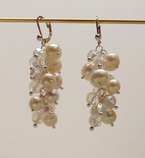 Judy Larson's Cascading Drops Earrings - , Contemporary Wire Jewelry, Loops, Wire Loop, Wrapped Wire Loop, cascading drops earrings